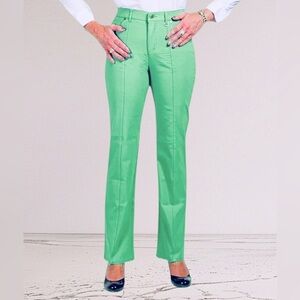 NEW, Simon Chang Denim, Mint Green Straight Leg Pants, Size 8